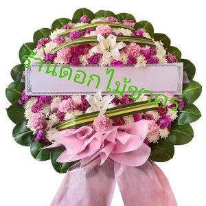 M32 พวงหรีดดอกไม้สด