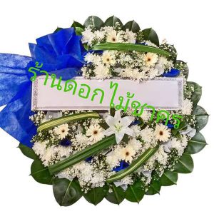 M36 พวงหรีดดอกไม้สด